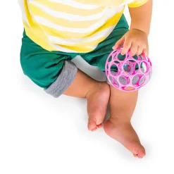 Oball Rattle easy grip roze