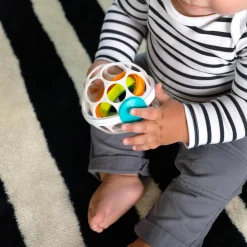 Oball Spinner Rattle wit/groen