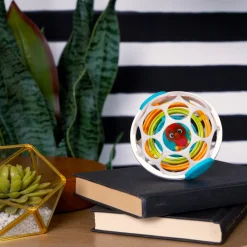 Oball Spinner Rattle wit/groen