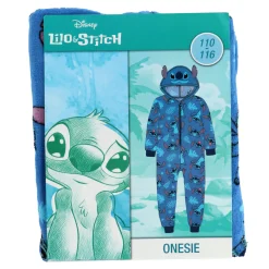 Onesie lilo & stitch blauw maat 110-116