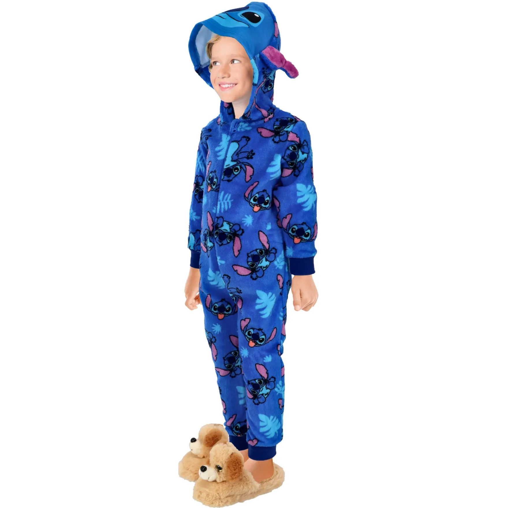 Onesie lilo & stitch blauw maat 98-104