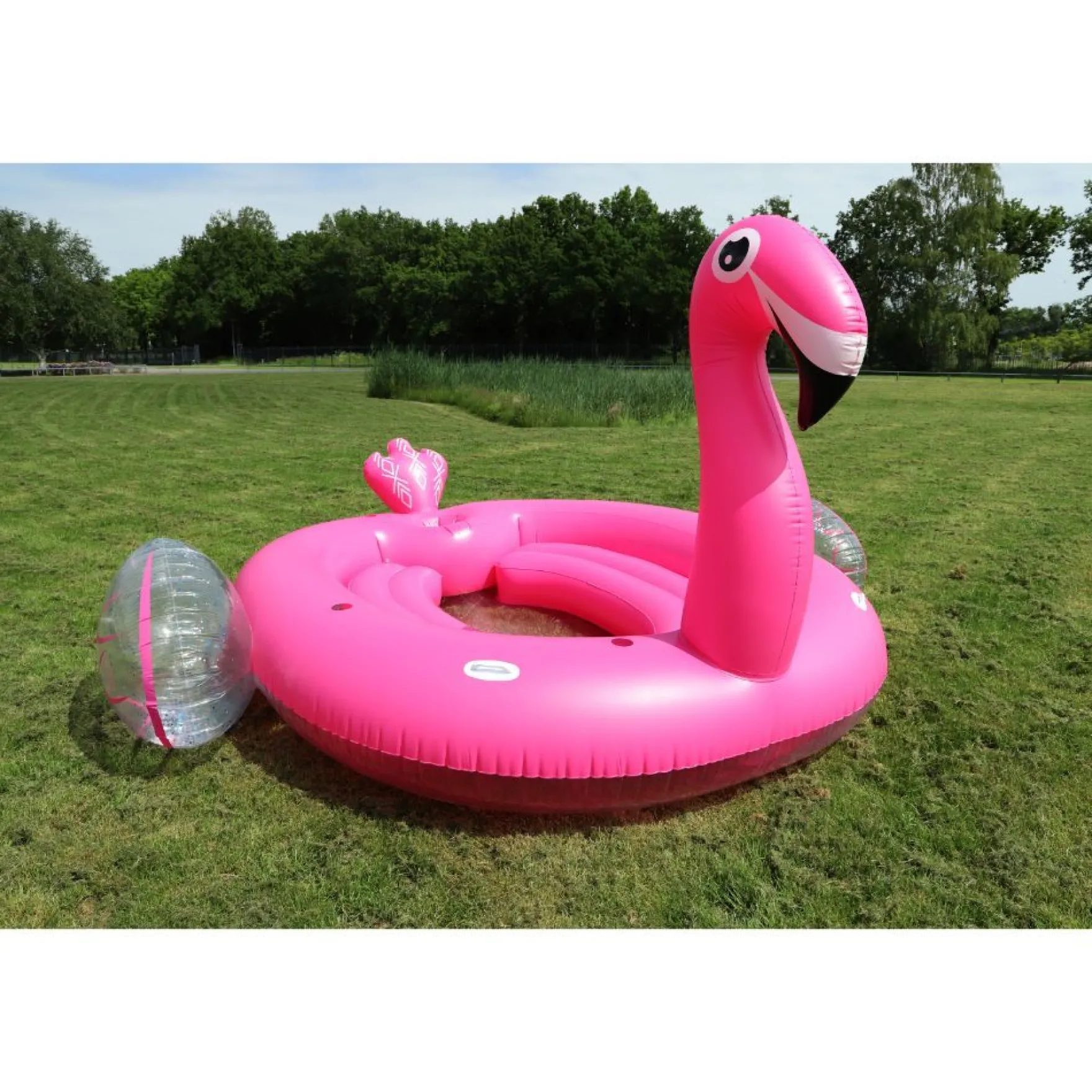 Opblaaseiland Flamingo 310X270X175 Cm