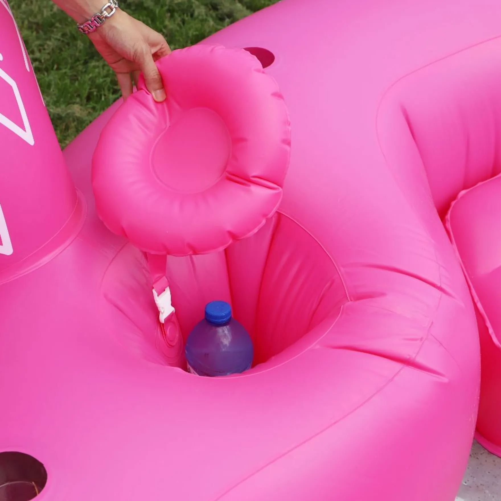 Opblaaseiland Flamingo 310X270X175 Cm