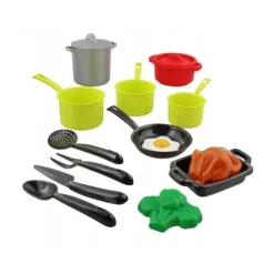 Pannenset met keukengereedschap