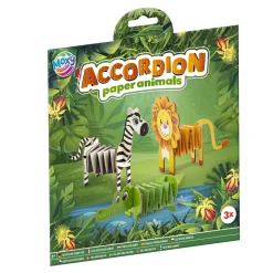 Papier knutselen Accordion dieren 3 stuks  2 assorti