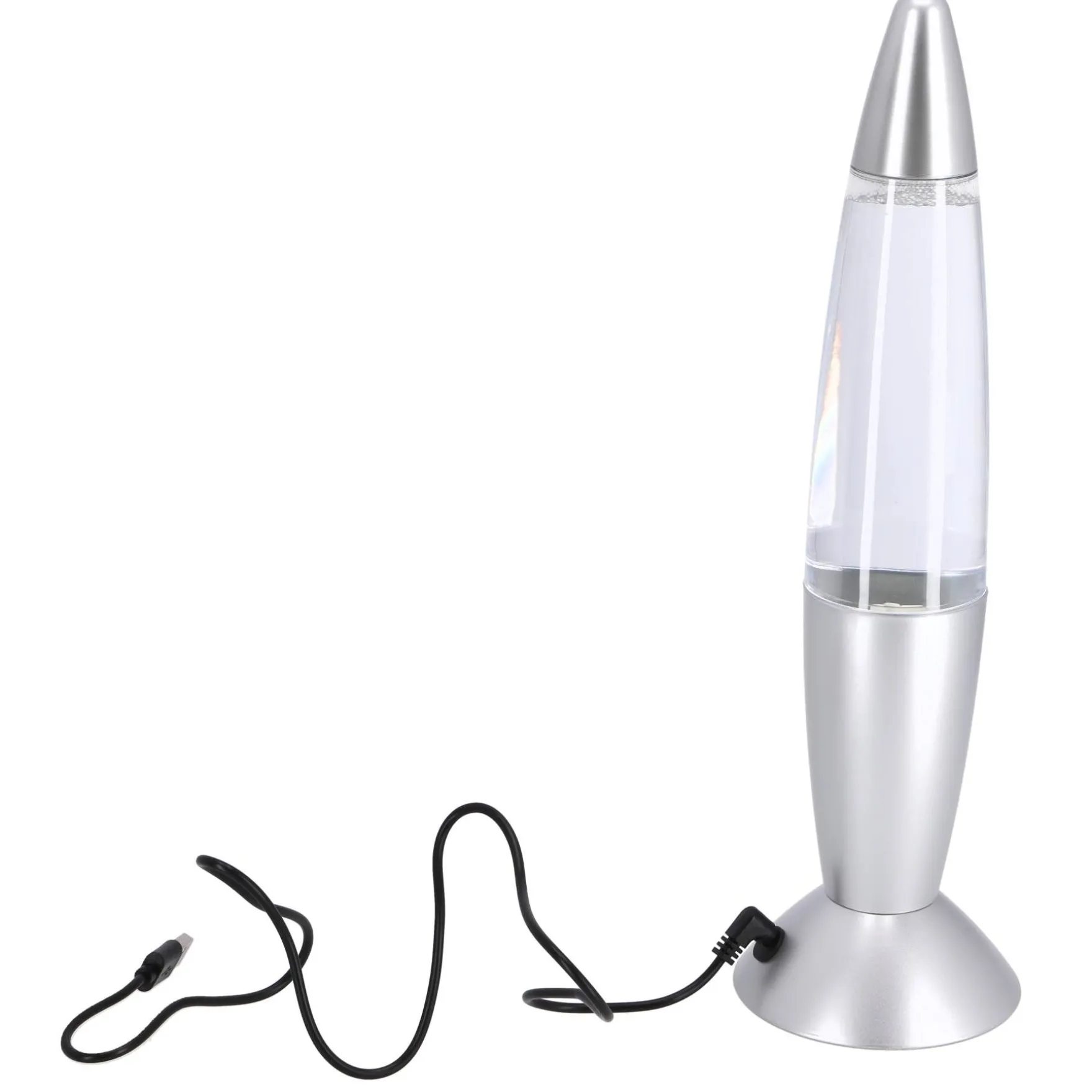 Party Time Glitterlamp LED color changing 35 cm