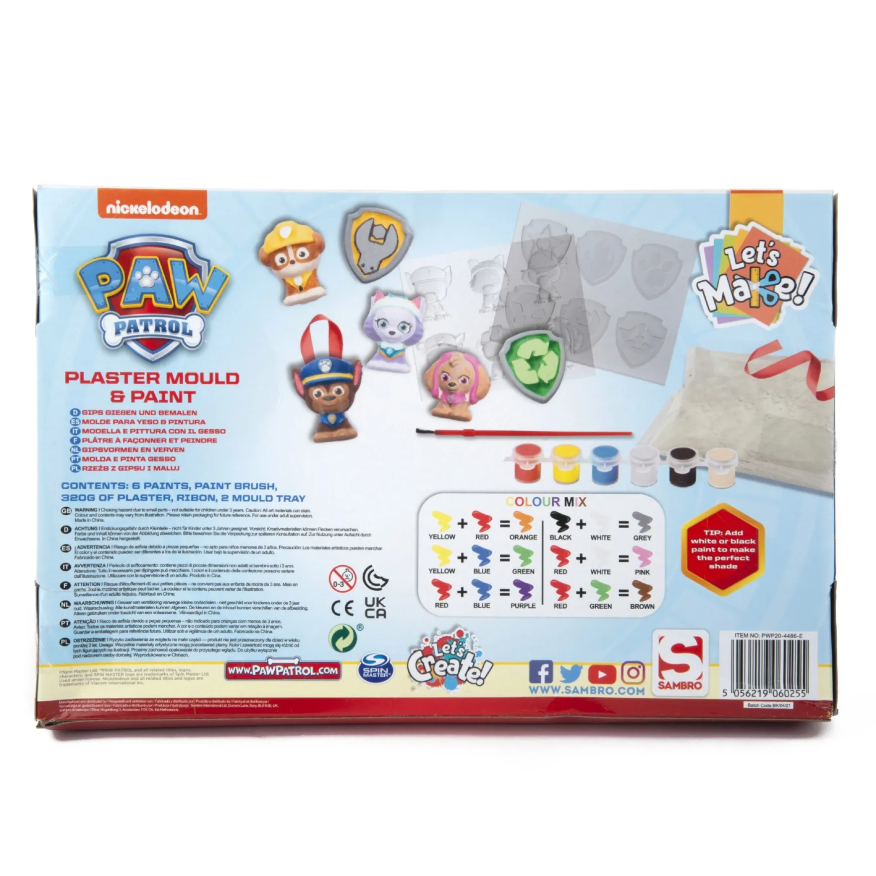 Paw Patrol gips gieten en verven
