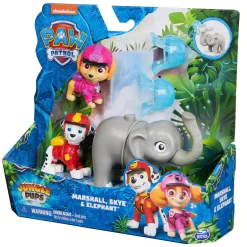 PAW Patrol Jungle Pups Hero Pups Marshall, Skye Elephant
