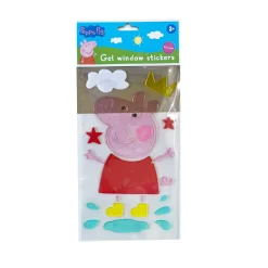 Peppa Pig Raamstickers Gel 2 Assorti