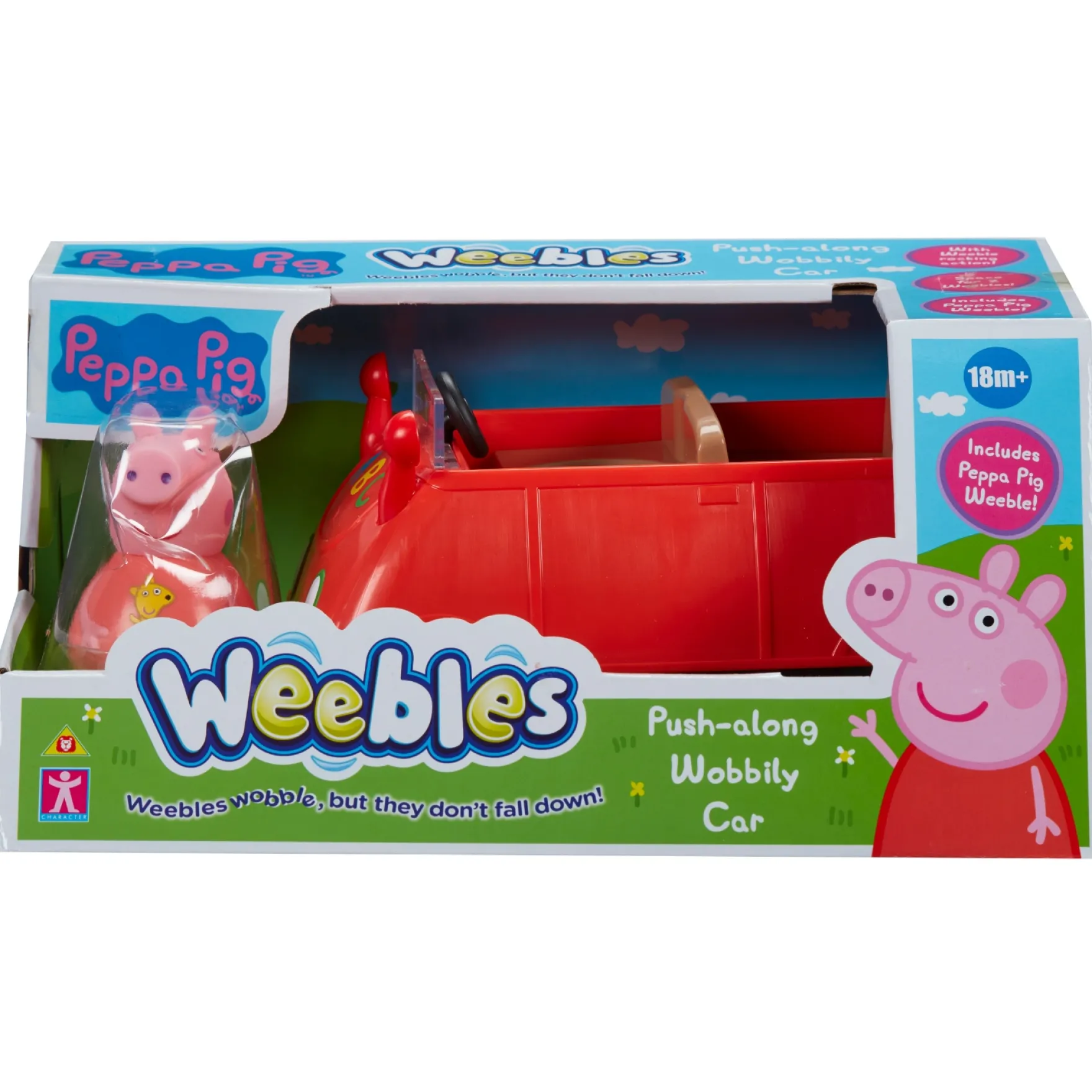 Peppa Weebles Push Along Wobbily Car