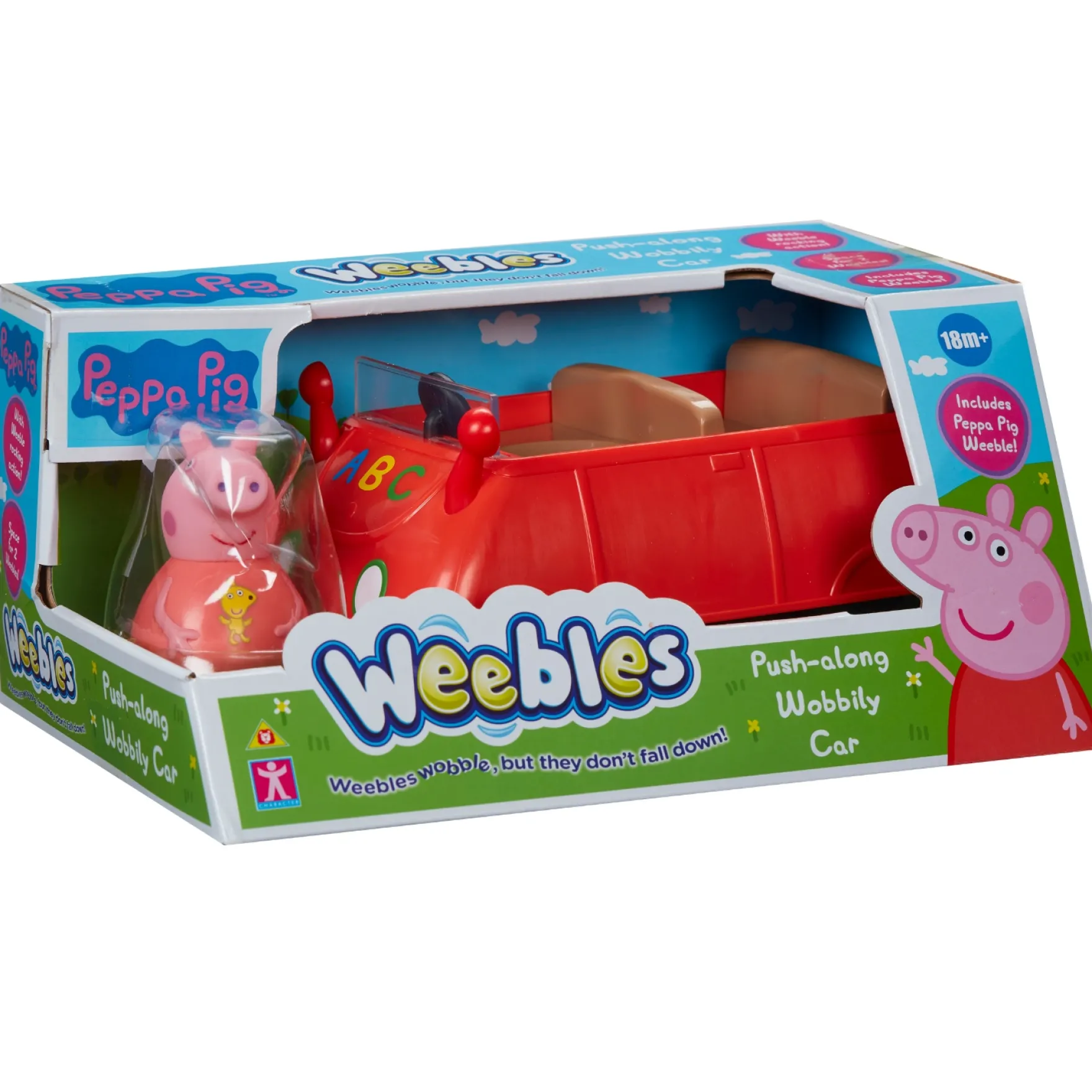 Peppa Weebles Push Along Wobbily Car