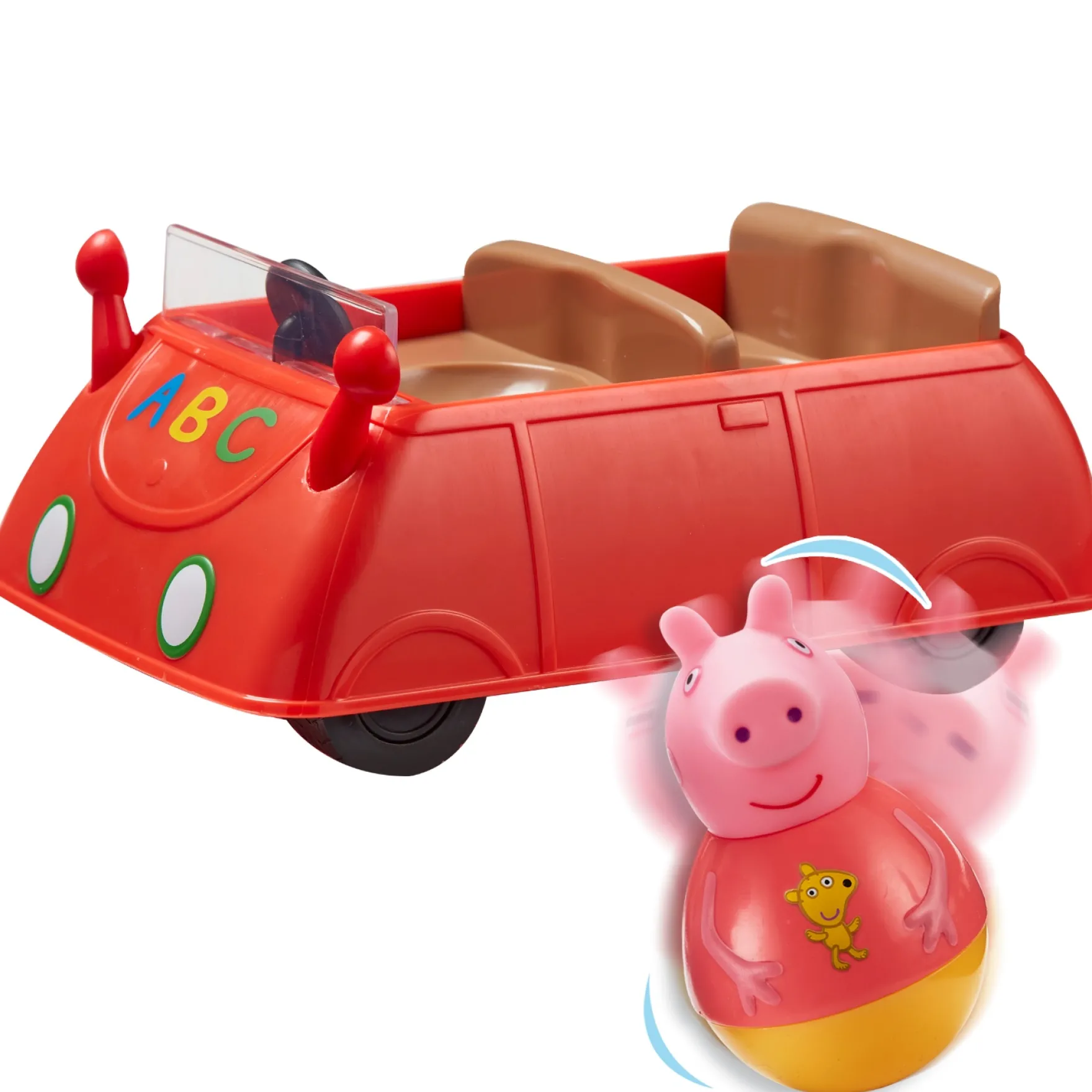 Peppa Weebles Push Along Wobbily Car