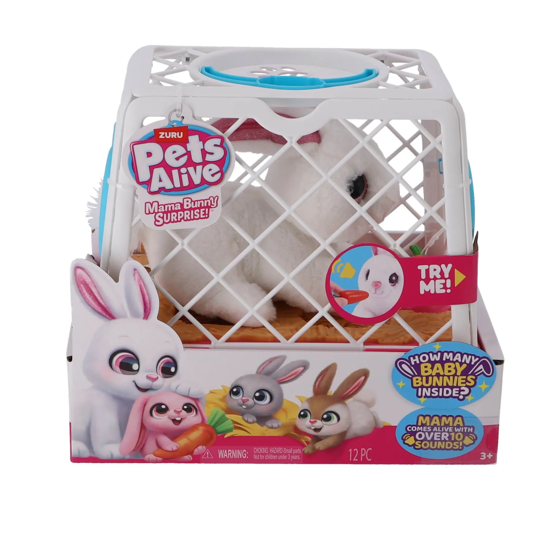 Pets Alive Mama En Baby Konijn In Kooi