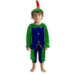 Pietenpak Groen/Blauw 110-116 Cm