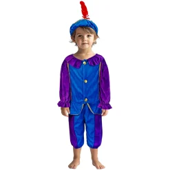 Pietenpak Paars/Blauw 110-116 Cm