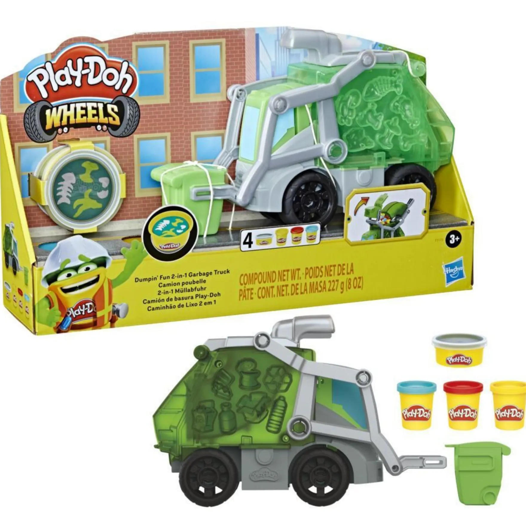 PlayDoh Dumpin Fun 2 In 1 Garbage Truck