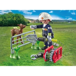 Playmobil 71467 Action Heroes Dierenbescherming Brandweer