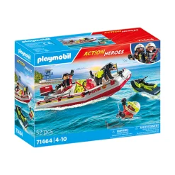Playmobil 71464 Action Heroes Brandweerboot Met Waterscooter