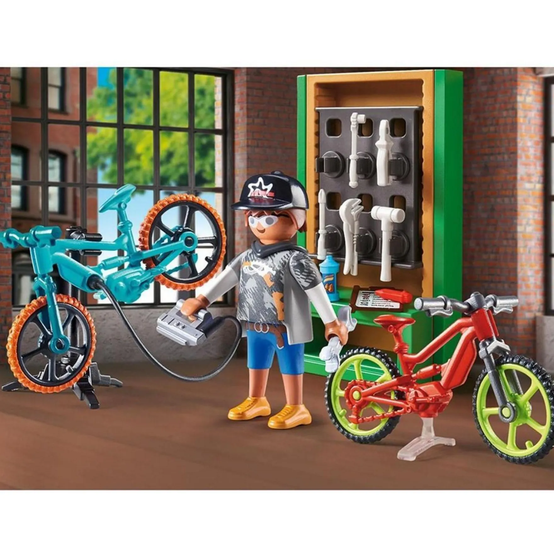 Playmobil 70674 Gift Set E-Bike Werkplaats