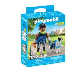 Playmobil 71740 jogger met border collie