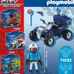Playmobil 71092 Politie Speed Quad