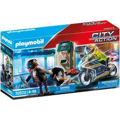 Playmobil 70572 Politiemotor: Achtervolging  Van De Geldrover