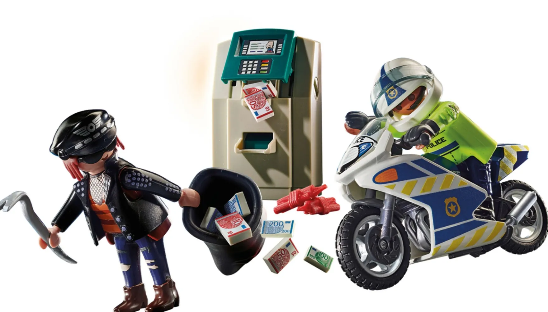 Playmobil 70572 Politiemotor: Achtervolging Van De Geldrover