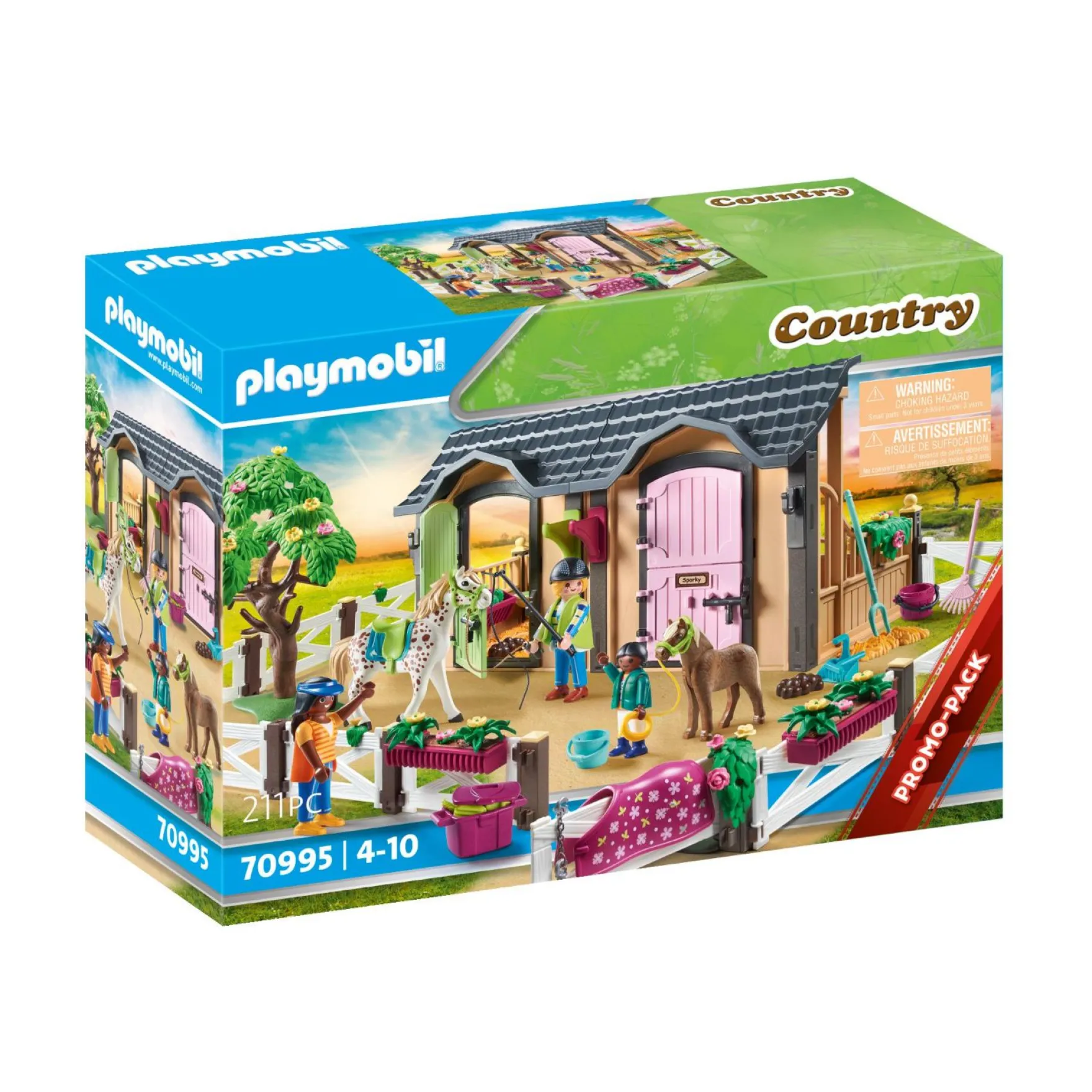 Playmobil 70995 PROMO Rijlessen Met Paardenboxen