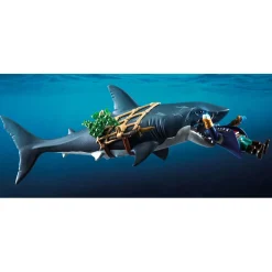 Playmobil 71793 reuzenhaai met piraat