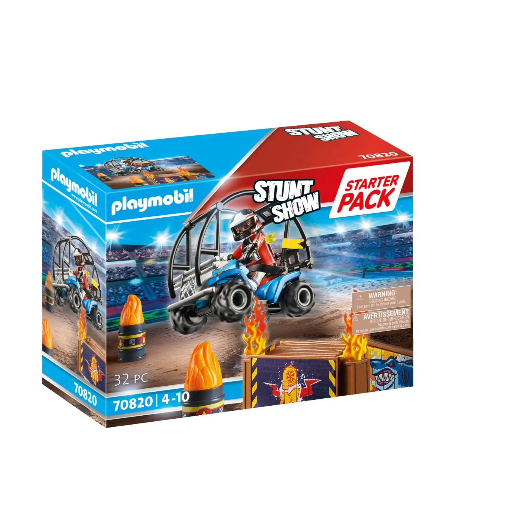 Playmobil 70820 Starterpack Stuntshow Quad Met Vuurhelling