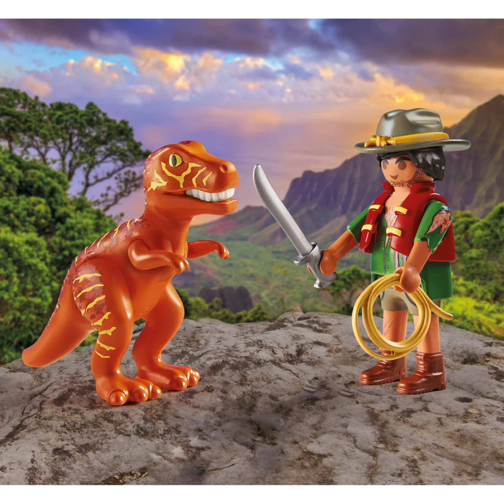 Playmobil Duo 71206 Avonturier met T-Rex