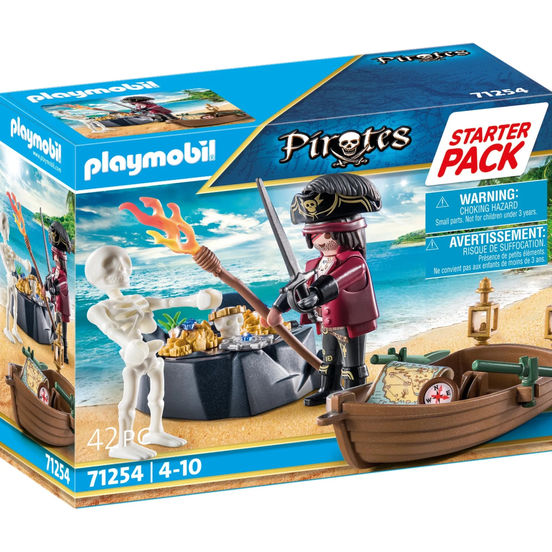 Playmobil Starterpack 71254 Piraat Met Roeiboot