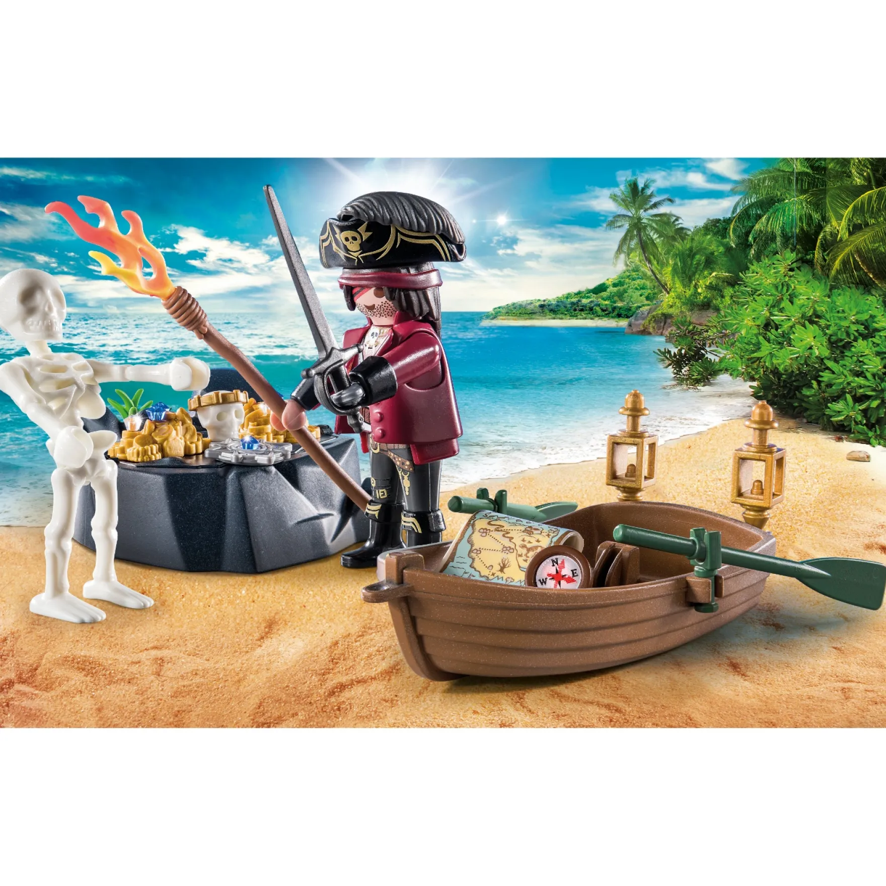 Playmobil Starterpack 71254 Piraat Met Roeiboot