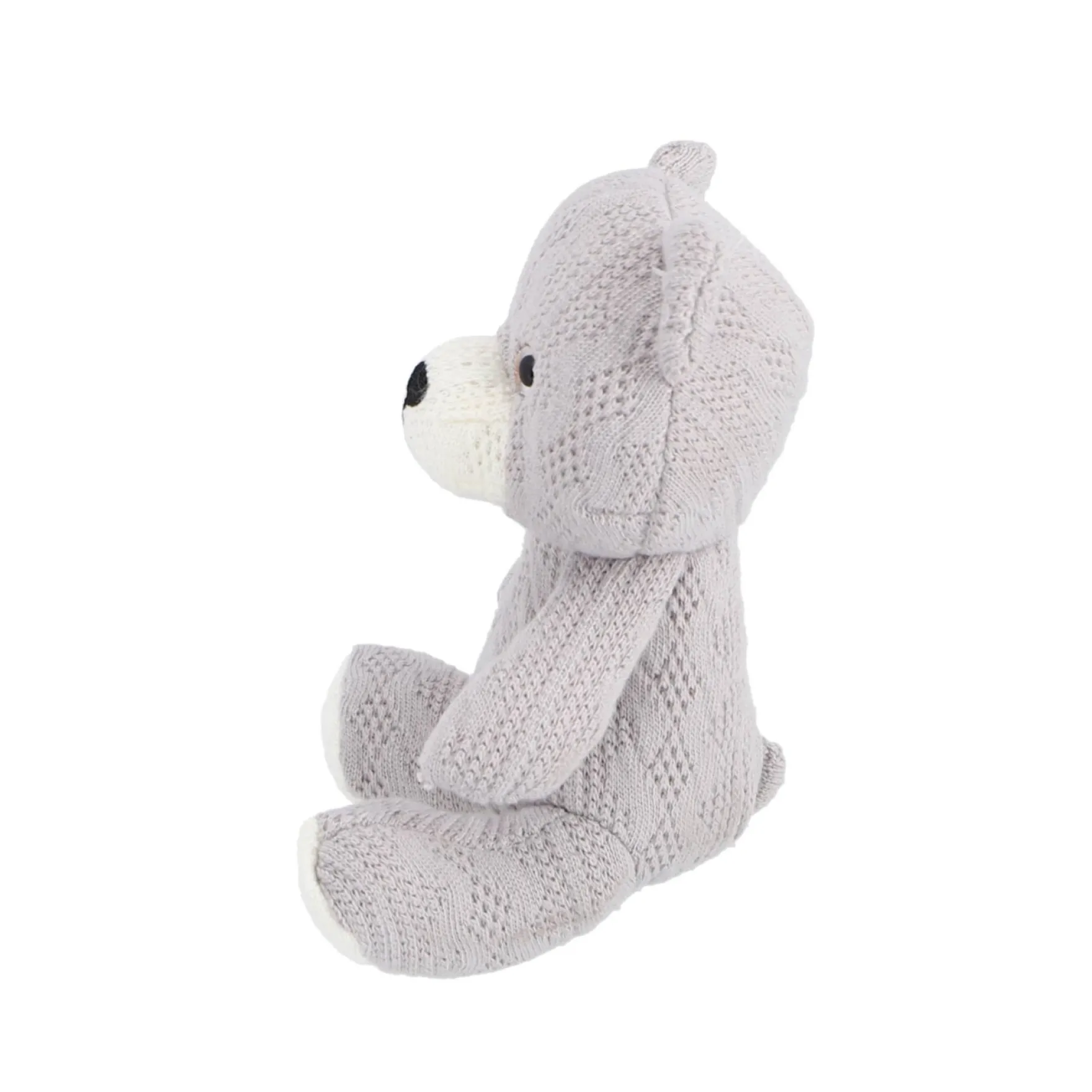 Pluche beer gehaakt 3 assorti 14 cm