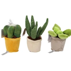 Pluche plant 19-27 cm 3 assorti