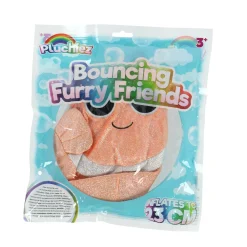Pluchiez bal bouncing sparkle sea animal 23cm  4 assorti