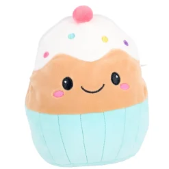 Pluchiez pluche handtasje assorti regenboog /  cupcake