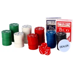 Pokerset in koffer 200 delig met 2 decks  speelkaarten en fiches