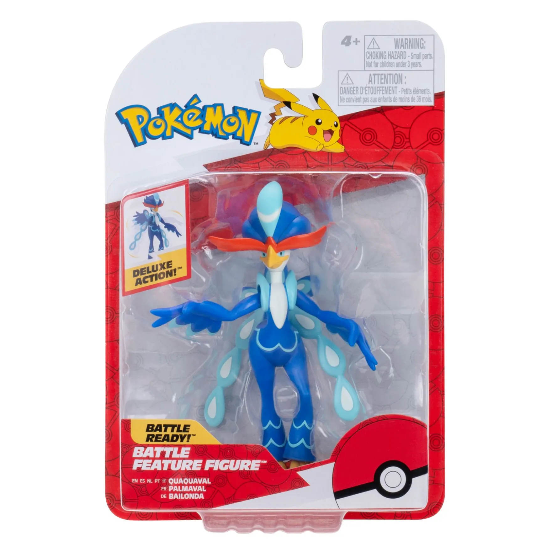 Pokémon Battle Figuur Quaquaval 12 Cm