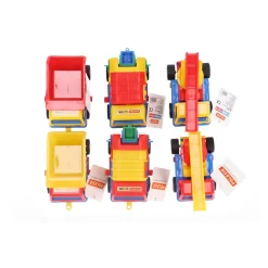 Polesie Kiepwagen/Kraanwagen/Vuilniswagen 19 cm