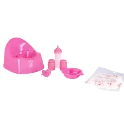 Pop 43 Cm Drink & Plas Met 9 Accessoires Dolls Room