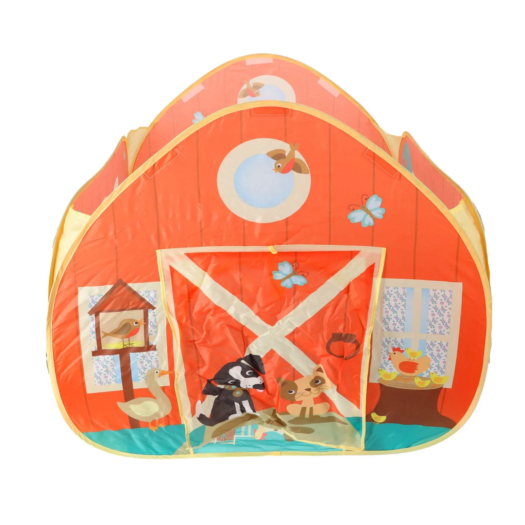 Pop Up Speeltent Boerderij met Speelmat