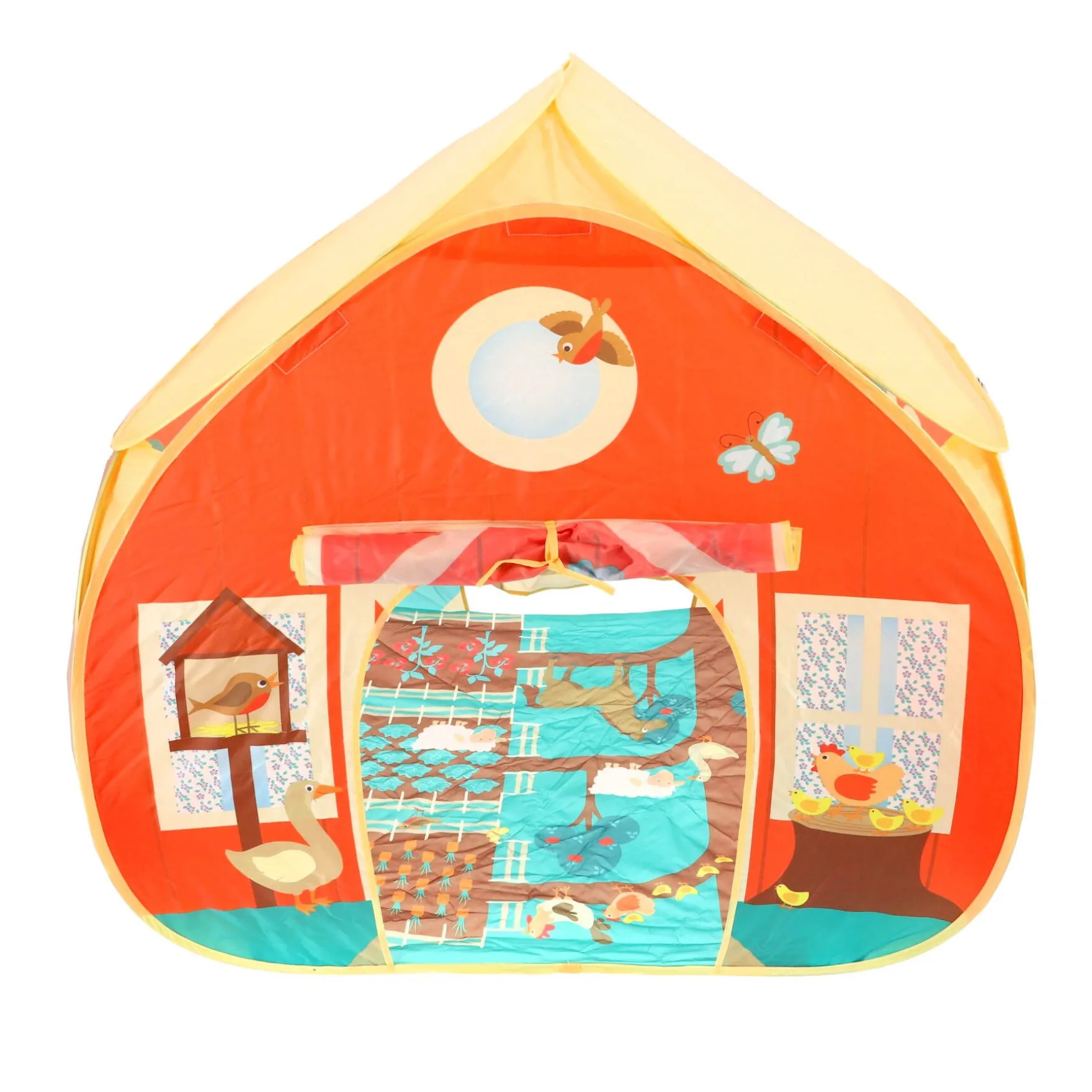 Pop Up Speeltent Boerderij met Speelmat