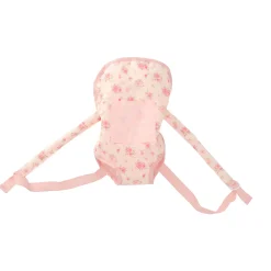 Poppendraagzak roze bloem