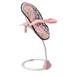 Poppenstoel 3 in 1 grijs/roze 42x40x40 cm