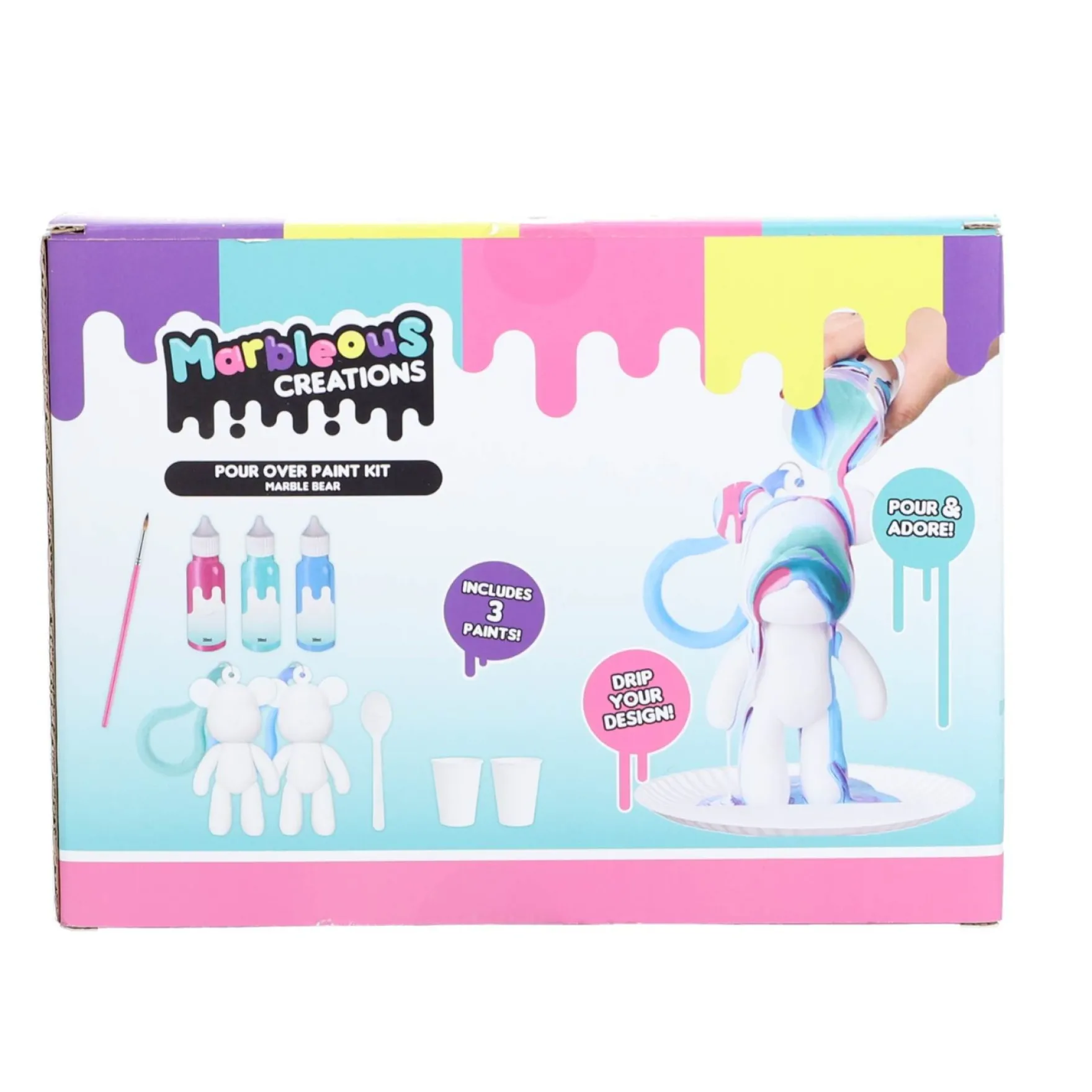 Pouring marble beer sleutelhanger maken set 2st.