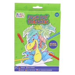 Prikblok met prikpen en 12 sjablonen assorti