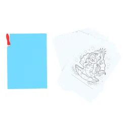 Prikblok met prikpen en 12 sjablonen assorti