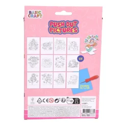 Prikblok met prikpen en 12 sjablonen assorti