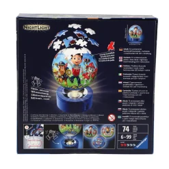 Puzzel 3D met licht paw patrol
